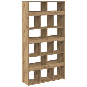 vidaXL grāmatu plaukts, koka krāsa, 100x33x187,5 cm, inženierijas koks