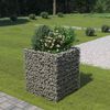 vidaXL gabions, augstā puķu kaste, cinkots tērauds, 90x90x100 cm