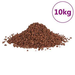 vidaXL vulkāniskie ieži, 10 kg, sarkani, 5-8 mm