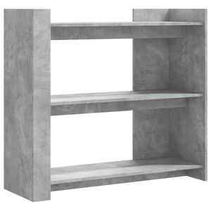 vidaXL konsoles galdiņ&scaron;, betonpelēks, 100x35x90 cm, skaidu plāksne