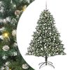 vidaXL Mākslīgā Ziemassvētku eglīte su 300 LED ar statīvu Zaļa 180 cm