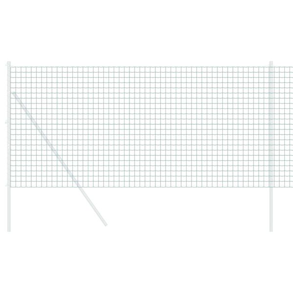 vidaXL Eiropas žogs Zaļa 1.2 x 10 m PVC pārklāts dzelzs