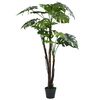 vidaXL mākslīgā monstera ar podiņu, 130 cm, zaļa
