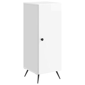 vidaXL Puse Spīdīgi balts 33 x 34,5 x 90 cm Inženierijas koks