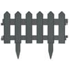 vidaXL zāliena apmales, 25 gab., antracītpelēkas, 10 m, PP