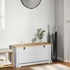 vidaXL Apavu skapis Corona Balts 99 x 32 x 49 cm Ciets priedes koks