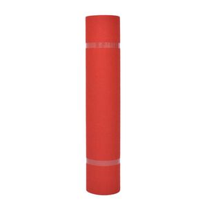 vidaXL Paklājs Vienkrāsains Sarkana 1 x 12 m Audums