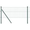 vidaXL Zemes fiksēts metinātā stieple žogs 10 x 0,8 m (W x H)