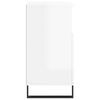 vidaXL kumode, spīdīgi balta, 60x35x70 cm, inženierijas koks