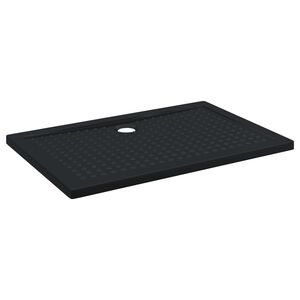vidaXL Du&scaron;as bāzes paliktnis ar punktiem Melns 120 x 80 x 4 cm ABS