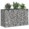 vidaXL Gabions pacelta gulta Sudraba 130 x 50 x 80 cm Cinkots tērauds