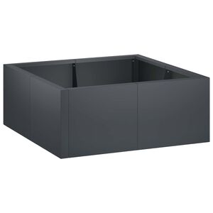 vidaXL Aizturo&scaron;ā siena 4 gab. 100 x 100 x 30 cm Tērauds Antracīta