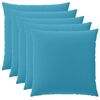 vidaXL Spilvenu pārvalks 6 pcs HEERLEN Gai&scaron;i zila 60 x 60 cm