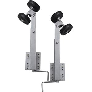 vidaXL laivas piekabes dubultruļļu atbalsta komplekts, 2 gb., 59-84 cm