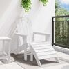 vidaXL Adirondack krēsls Balts 74 x 82 x 92cm HDPE