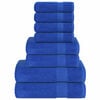 vidaXL 8 daļu dvieļu komplekts, FROGN, zils, 360 g/m&sup2;