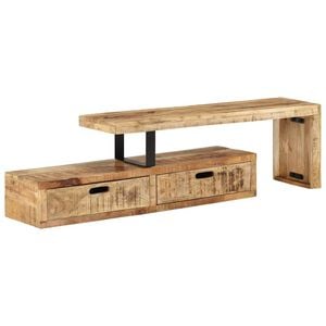 vidaXL TV statīvs (118-200)x30x40 cm, masīvkoks, mango koks