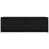 vidaXL TV skapis, melns ozola 80x31x25,5 cm inženierijas koks