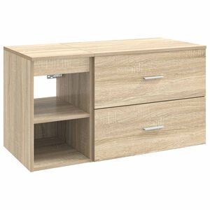 vidaXL Vannas istabas mēbeļu komplekts 2 pcs Sonomas ozols