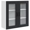 vidaXL Trauku ma&scaron;īnas panelis Kalmar Melna 80 x 31 x 80 cm