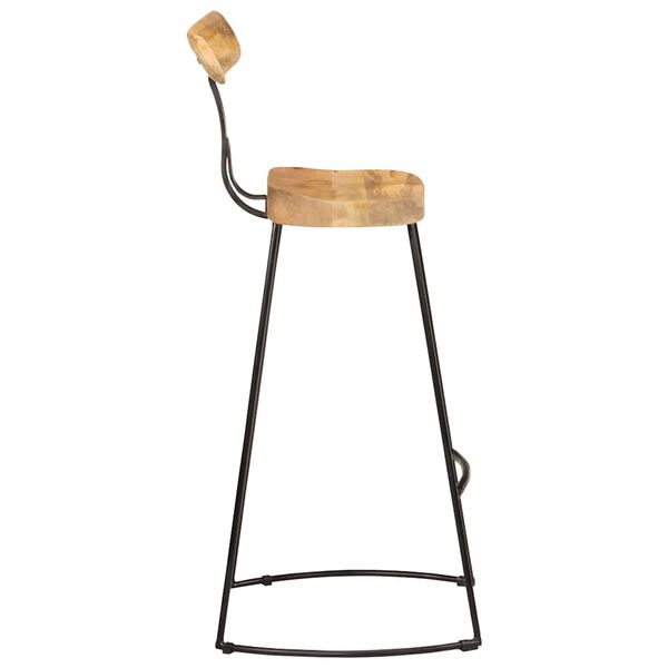 vidaXL bāra krēsli, 2 gab., 49x43x103 cm, mango masīvkoks