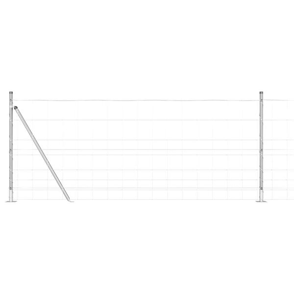 vidaXL Žoga āķis Cinkots 25 x 1 m Tērauds