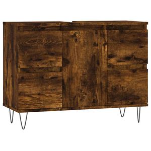 vidaXL vannasistabas skapītis, 80x33x60cm, inženierijas koks, ozolkoka