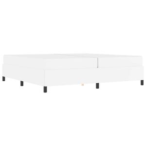 vidaXL Gultas rāmis ar matraci Balts 200 x 200 cm audums