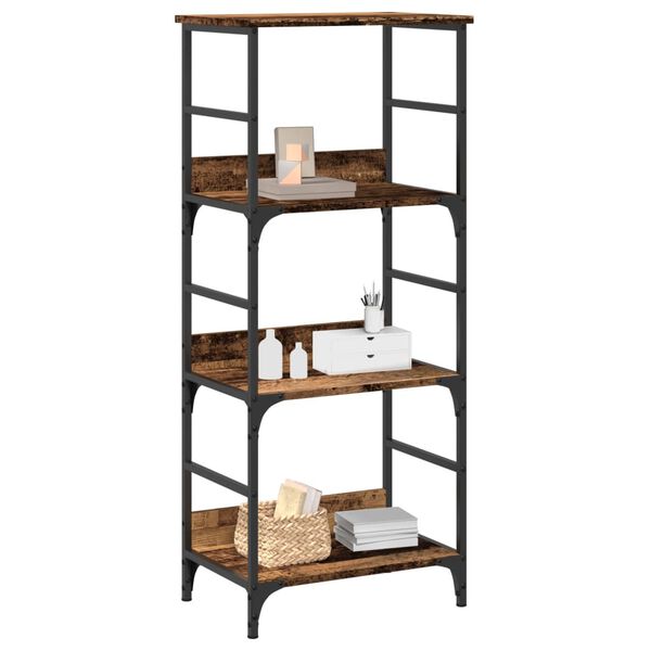 vidaXL grāmatu plaukts, veca koka, 50x33x117,5 cm, inženierijas koks