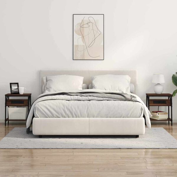 vidaXL Nakts skapītis Brūns ozols 38 x 30 x 48 cm Inženierijas koks