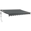 vidaXL izvelkama markīze, automātiska, antracītpelēka, 3x2,5 m