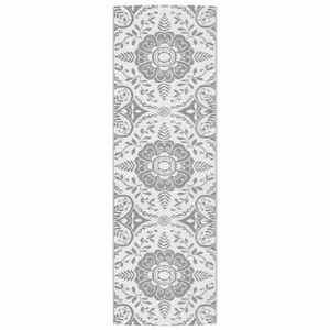 vidaXL āra paklājs, ARAKIL gaiši pelēks, 80x250 cm, PP