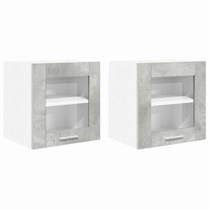 vidaXL Piekarams skapītis Riga 2 pcs Betona pelēks 40 x 31 x 40 cm
