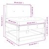 vidaXL vidējais dīvāns ar matračiem, priedes masīvkoks