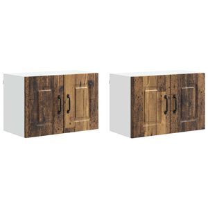 vidaXL Trauku ma&scaron;īnas panelis Kalmar 2 pcs Vecs koks 60 x 31 x 40 cm
