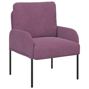vidaXL Dīvāni ar spilvenu 55cm Violeta Saplāksnis