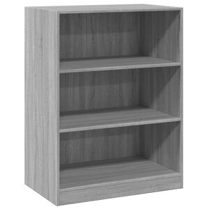 vidaXL skapis, pelēks, 77x48x102 cm, inženierijas koks