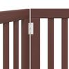 vidaXL suņu vārti, salokāmi, 2 paneļi, Brūns, 160 cm, papeles koks