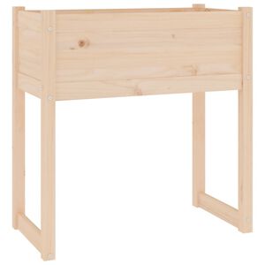 vidaXL puķu kaste, 78x40x81 cm, priedes masīvkoks
