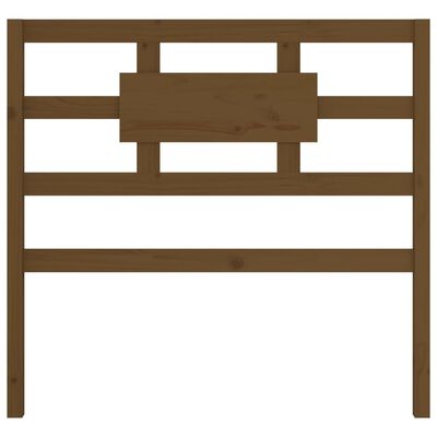 vidaXL gultas galvgalis, medus brūns, 105,5x4x100cm, priedes masīvkoks