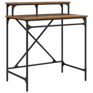 vidaXL Galds Vecs koks 80 x 50 x 90 cm Inženierijas koks
