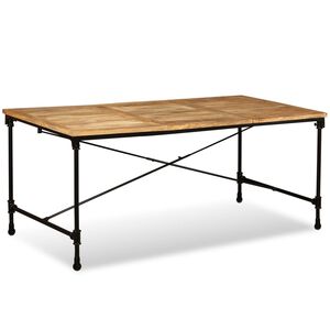 vidaXL virtuves galds, 180 cm, mango masīvkoks