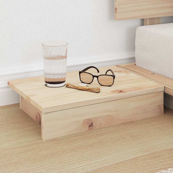 vidaXL Gultas rāmis Brūna 100 x 200 cm koka