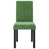 vidaXL virtuves krēsli, 4 gab., tum&scaron;i zaļ&scaron; samts