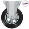 vidaXL fiksēti ritenī&scaron;i, 16 gab., 160 mm