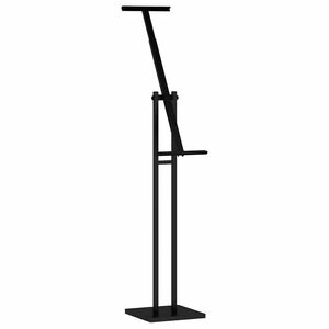 vidaXL Izstāžu stendi Melns 26,5 x 26,5 x 150 cm Tērauds