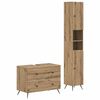 vidaXL 2 daļu vannas istabas skapju komplekts BREDA Artisan Ozols