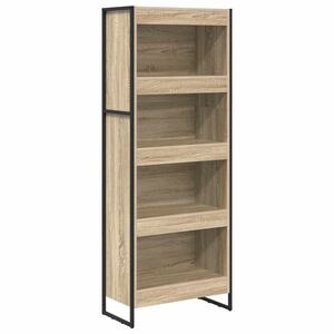vidaXL Grāmatplaukts 60 x 30 x 155 cm Inženierijas koks Sonoma