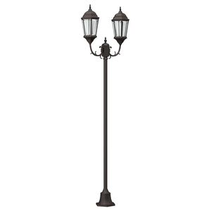 vidaXL Dārza gaisma 68 x 20 x 235 cm Alumīnijs un stikls