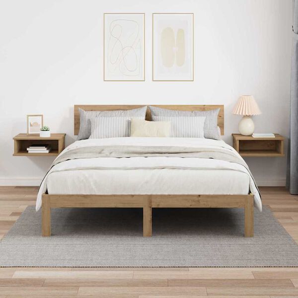 vidaXL Naktsgaldiņ&scaron; 2 pcs Artisānā ozols 40 x 31 x 15 cm